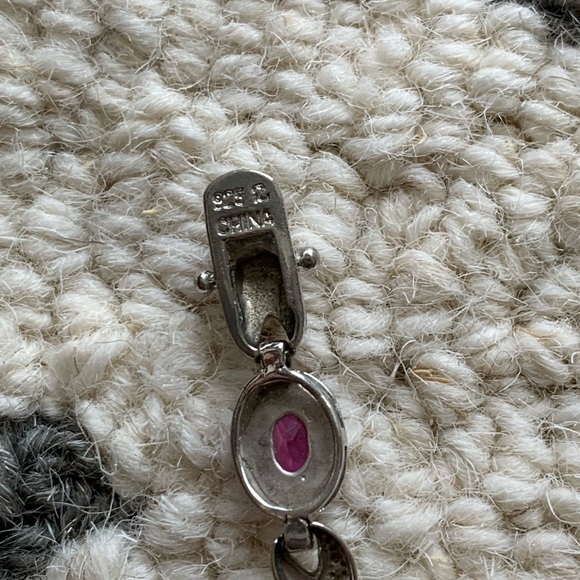 925 Tennis Bracelet with Pink Gems 💞 - Picture 6 of 6